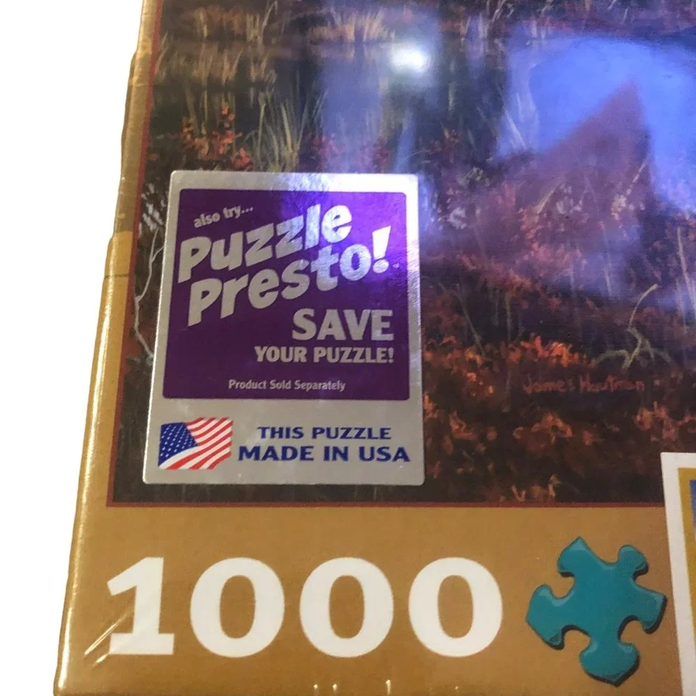 Hautman Brothers Collection Puzzle 1000 Pieces NEW Sealed Black Bay Moose
